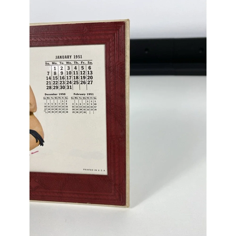 1951 Esquire‎ Magazine Desktop Pinup Calendar Holder ~ 12 Months